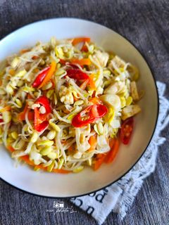 Foto resep Oseng Kecambah Dele dan Tempe