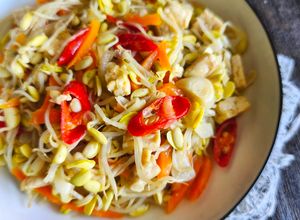 Foto resep Oseng Kecambah Dele dan Tempe