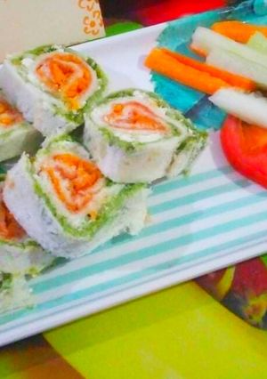 A picture of Pin wheel sandwich.