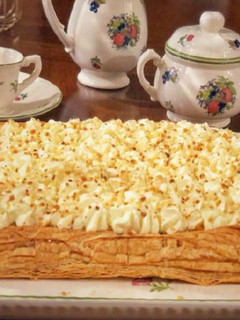 Foto principal de Tarta de hojaldre y melocotón