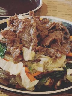 Hình của món Miến Xào Bò Hàn Quốc.