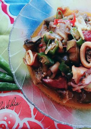 Foto resep Cumi asin cabe hijau
