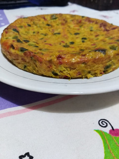 Una foto de Tortilla de zapallitos al horno