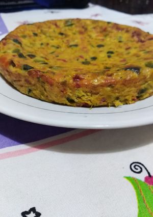 Una foto de Tortilla de zapallitos al horno