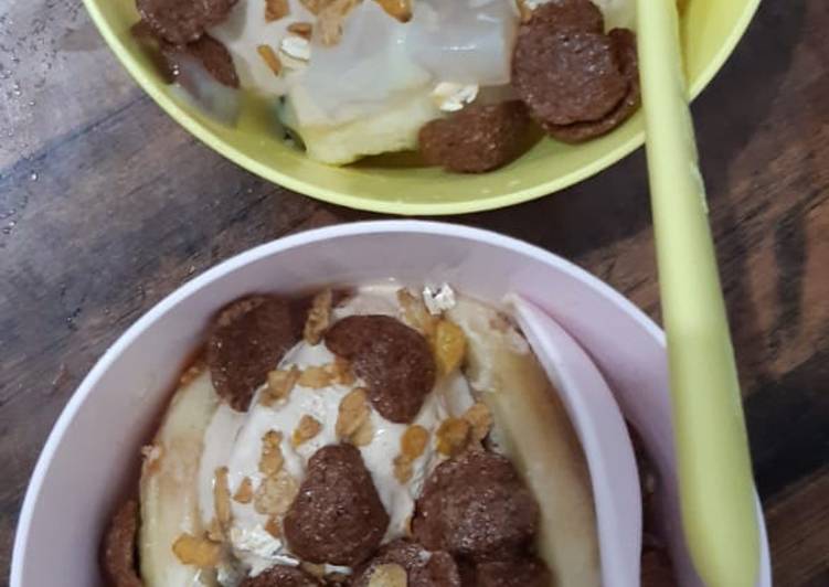 Banana split ala anak kos