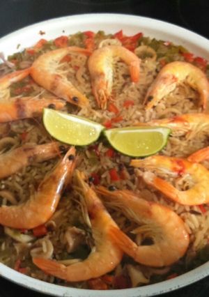 A picture of Seafood Paella.