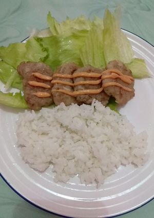 Foto resep Hamburger Rice Cooker