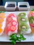 Rollitos Vietnamitas de frutas👍🇵🇪
