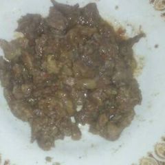 A picture of Fried liver.