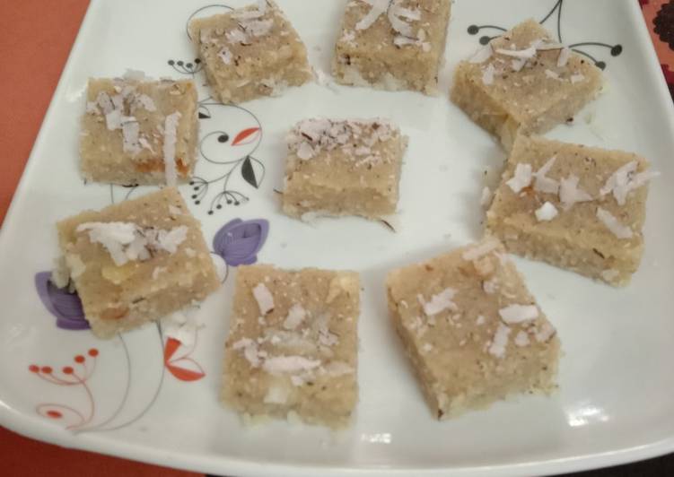 Recipe of Quick Breakfast Sooji Halwa Bars