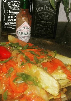 Una foto de Papas bravas