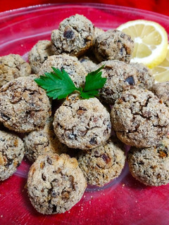 Una foto de Albóndigas de lentejas con nueces