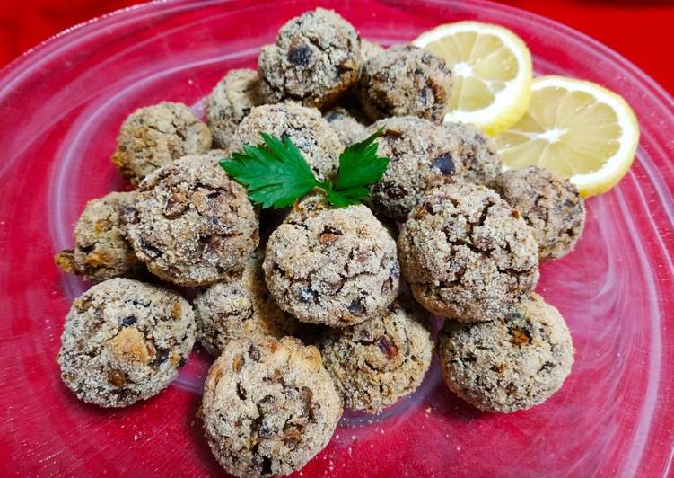 Albóndigas de lentejas con nueces