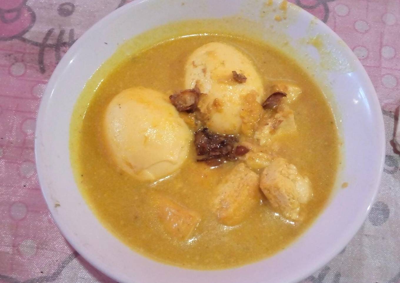 Opor Telur dan Tahu