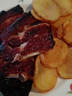 Una foto de Costillas de cerdo asadas