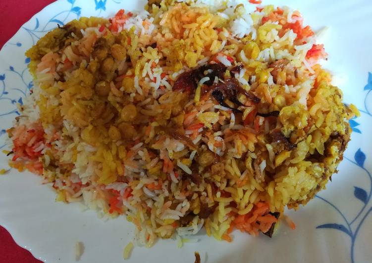 Recipe of Qubooli (Hyderabadi lentil biryani)