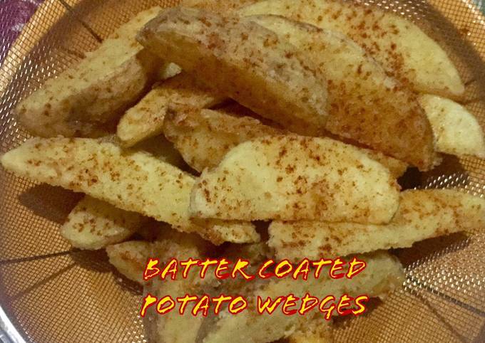 Resep Batter Coated Potato Wedges yang Enak