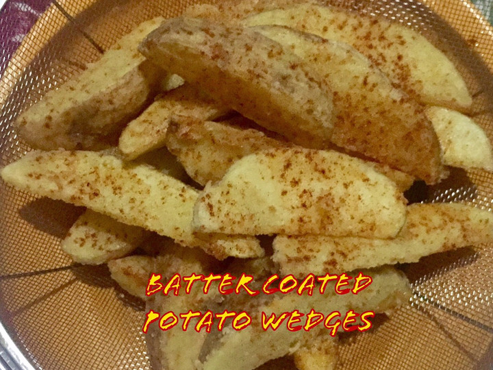 Resep Batter Coated Potato Wedges yang Enak
