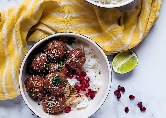 Mongolian Beef Meatballs