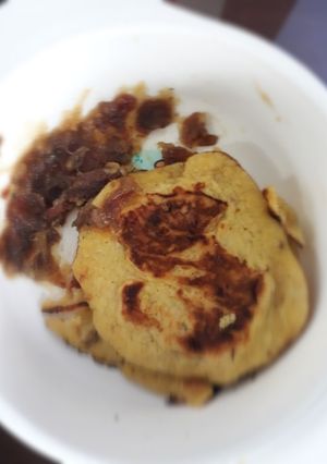 Foto resep Pancake Pisang saus kurma(mpasi 1y)
