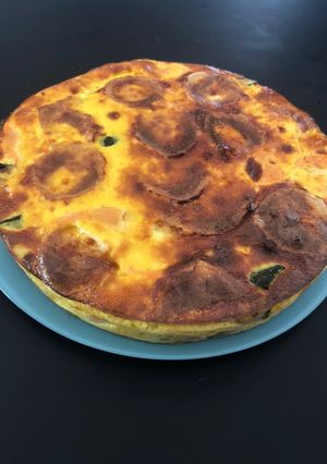 Une photo de Tarte sans pâte au saumon