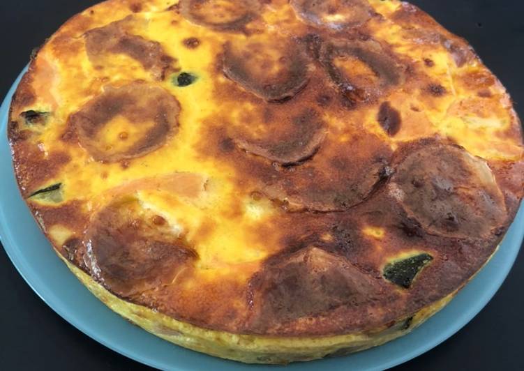 Recette: Tarte sans pâte au saumon