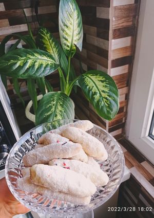 عکسی از دستور شیرینی ساق عروس 😍😋