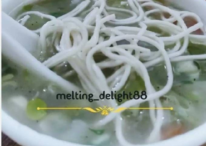 Clear Noodles Soup
