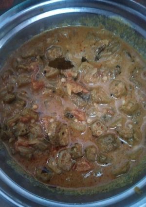 வெண்டைக்காய் பச்சடி (vendaikkai pachchadi recipe in tamil) செய்முறை முக்கிய புகைப்படம்