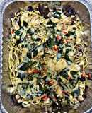 Salted Egg chicken Pasta
