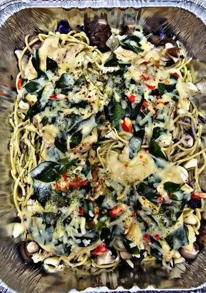 Gambar Salted Egg chicken Pasta