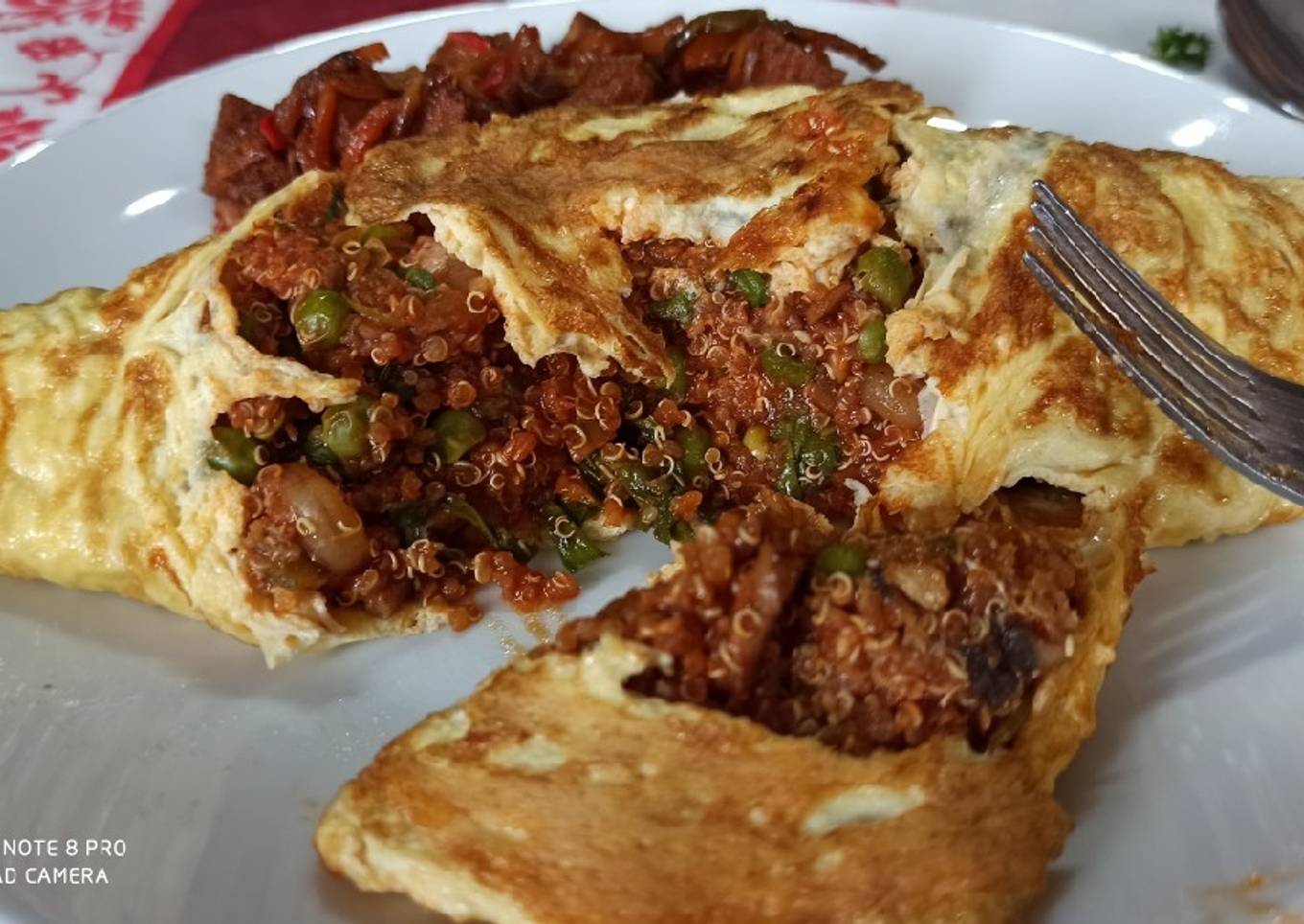 Omuquinoa (omurice comida japonesa)