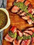 Grilled Wagyu Filet Mignon with Charmoula Sauce