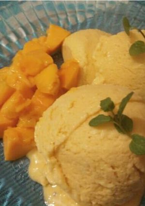 A picture of Mango Icecream.