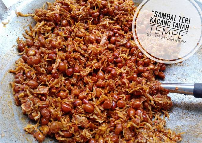 Resep: Sambal Teri Kacang Tanah Tempe Irit Anti Gagal