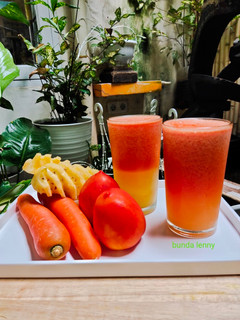 Foto resep 1. Jus Wortel Tomat Nanas