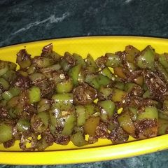A picture of Instant green chilli pickle.