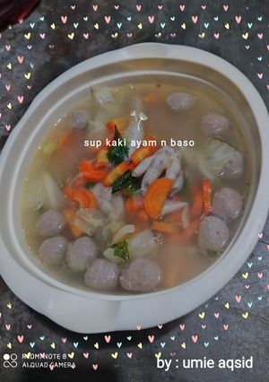 Foto resep Sup kaki ayam n baso