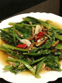 【家樂福廚房】小魚辣椒炒a菜 的食譜成品照片