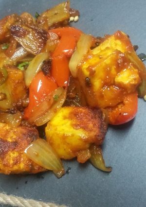 A picture of Cheese Chilli from Left Paneer Tikka.