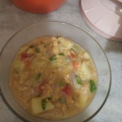Spici ragra chana chat A picture of Spici ragra chana chat.