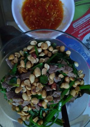 Hình của món Gỏi rau lang.