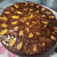 A picture of Almond cake |Upsidedown 🍰🎂.