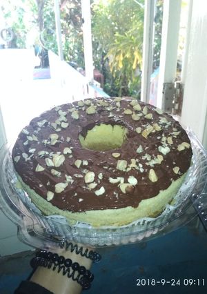 Foto resep Cake tiramisu kukus toping cokelat mede 🤤