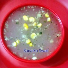 A picture of Sweet corn soup.
