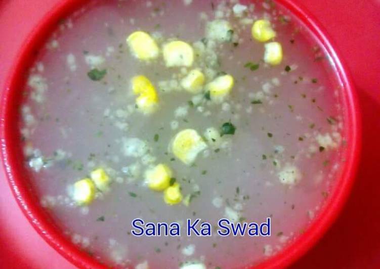 Sweet corn soup