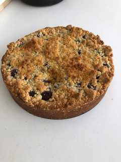 Una foto de Tarta de arándanos