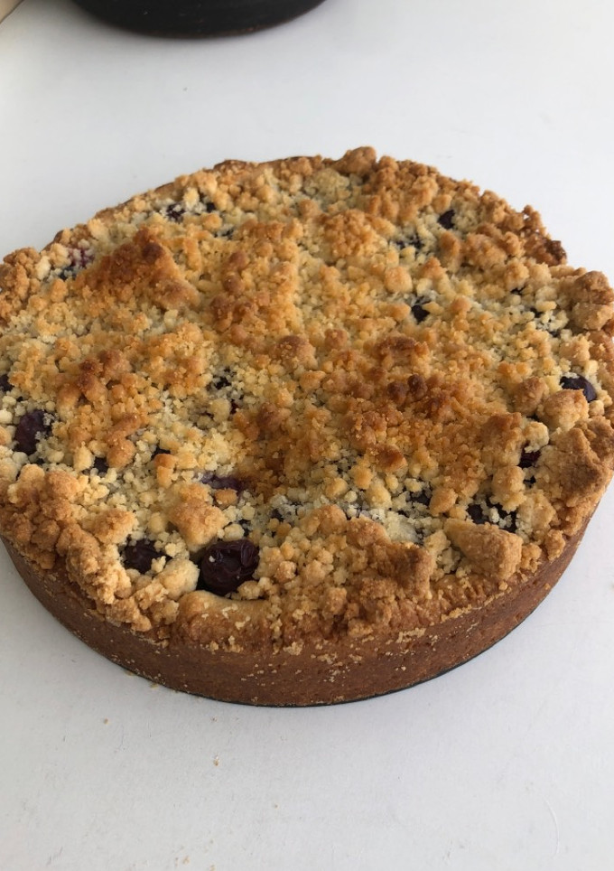 Una foto de Tarta de arándanos