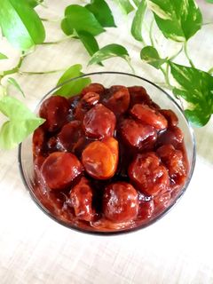 عکسی از دستور ترشک آلو خشک و برگه زرد آلو😋