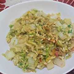 A picture of Tumis Sawi Putih dan Telur.